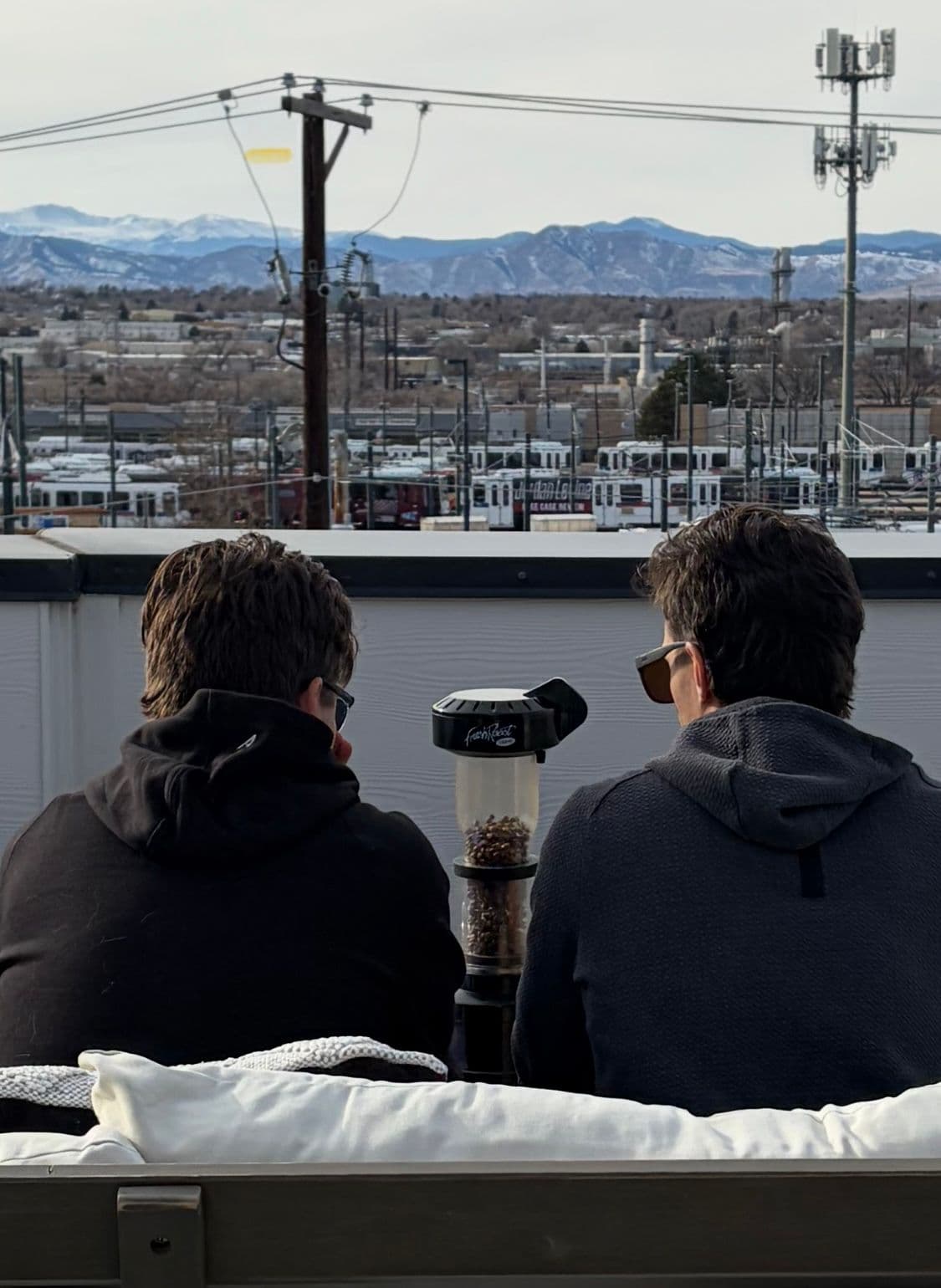 Habit Roasters founder at the roastery